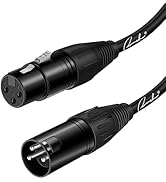 Ranch XLR Microphone Cable 10ft Male to Female Balanced 3 PIN XLR Cable for Professional Audio Ap...