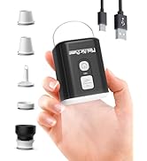 Aoypalp Mini Air Pump, Portable Rechargeable Pump with 1600mAh Battery, 5 Nozzles, Camping Light,...
