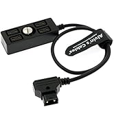 Alvin's Cables D-tap Splitter Cable Dtap Male to 4 Port D Tap Female Splitter Hub Power Cable for...