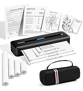 Phomemo Portable Printers Wireless for Travel, M832 Inkless Bluetooth Thermal Printer Support 8.5...