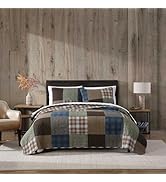 Eddie Bauer - Full/Queen Quilt Set, Premium Cotton Reversible Bedding with Matching Shams, Patchw...