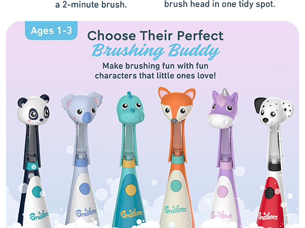 brusheez toddlers easy to use fun toothbrush safe beginners easy to use gentle brushing chart