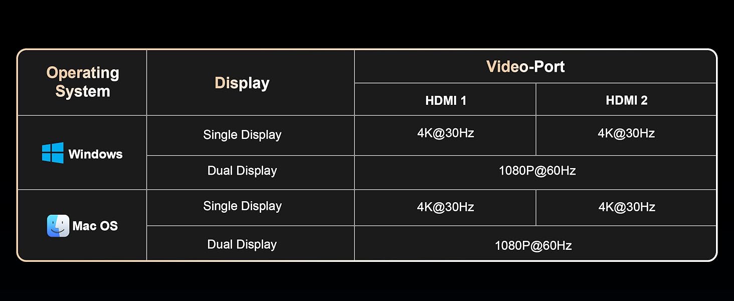 docking station dual display