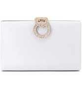 RonFoxi Clutch Purse for Women, Evening Bag with Removable Chain Strap Elegant Handbag for Weddin...