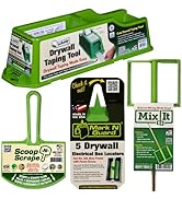 4 in 1 Drywall Tools Kit by Buddy Tools LLC - Includes Drywall Tape Dispenser, Mark N Guard Elect...