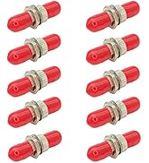 PacSatSales ST Coupler - 10 Pack - ST Fiber Optic Coupler for Extending Fiber Cables - Fiber Opti...