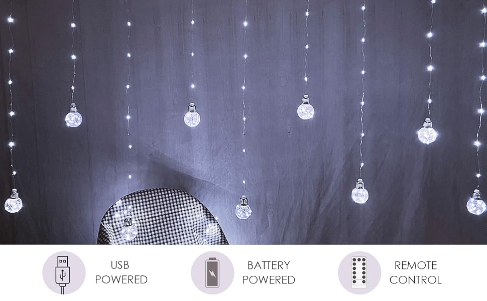 wishing ball curtain lights