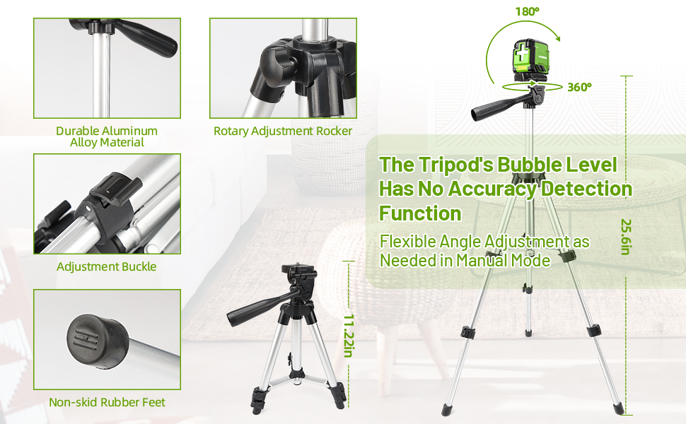 laser level with tripod