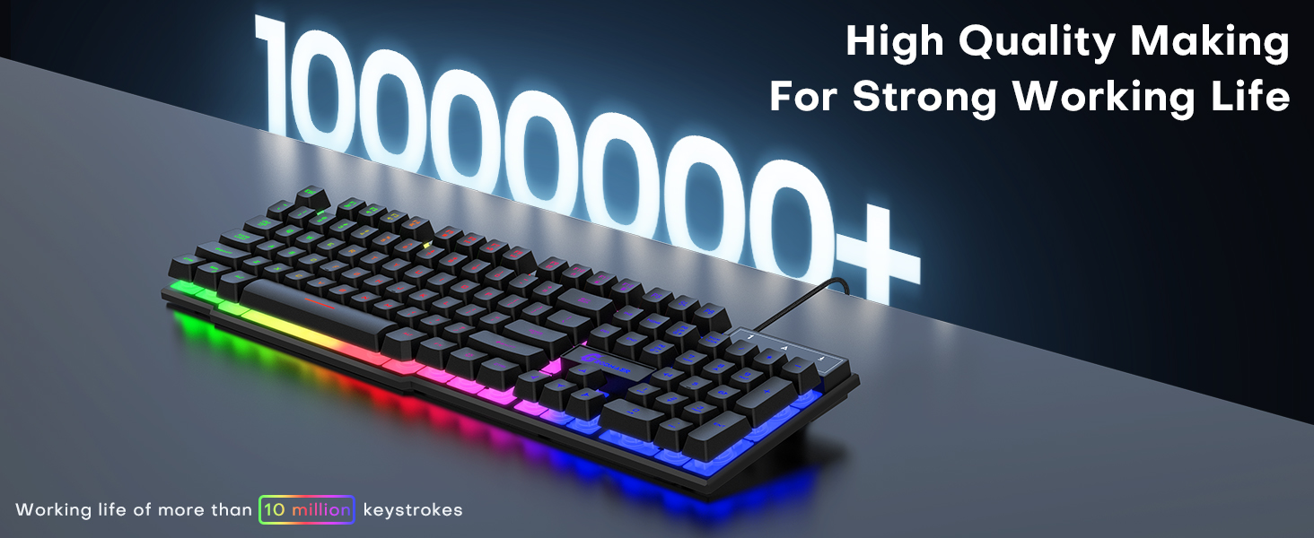 104 wired gaming keyboard