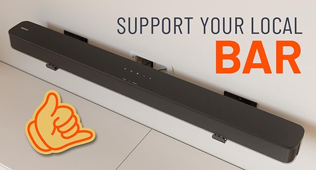 sound bar center channel speaker stand sonos Sony wall kit streambar sanus soundbar mounting dream