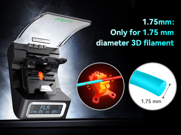 SUNLU Filament Connector, Fast Heating Filament Connector for 3D Printer Filament 1.75mm