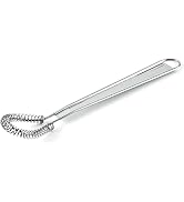 1Pc Silver Egg Beater Stainless Steel Mini Spring Coil Whisk Handheld Milk Frother Foamer Sauce S...