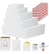 AOBOPLE 150 Pack Moving Supplies for Packing Artwork Dishes,5 Size Cushion Foam Pouch and 12" x 1...