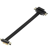 SinLoon PCIE 3.0 Extension Cable,36PIN 1X Extension Cable, 90 Degree PCI Express 1X Extend Card,f...