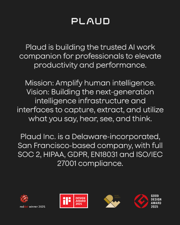 plaud note pro ai voice recorder