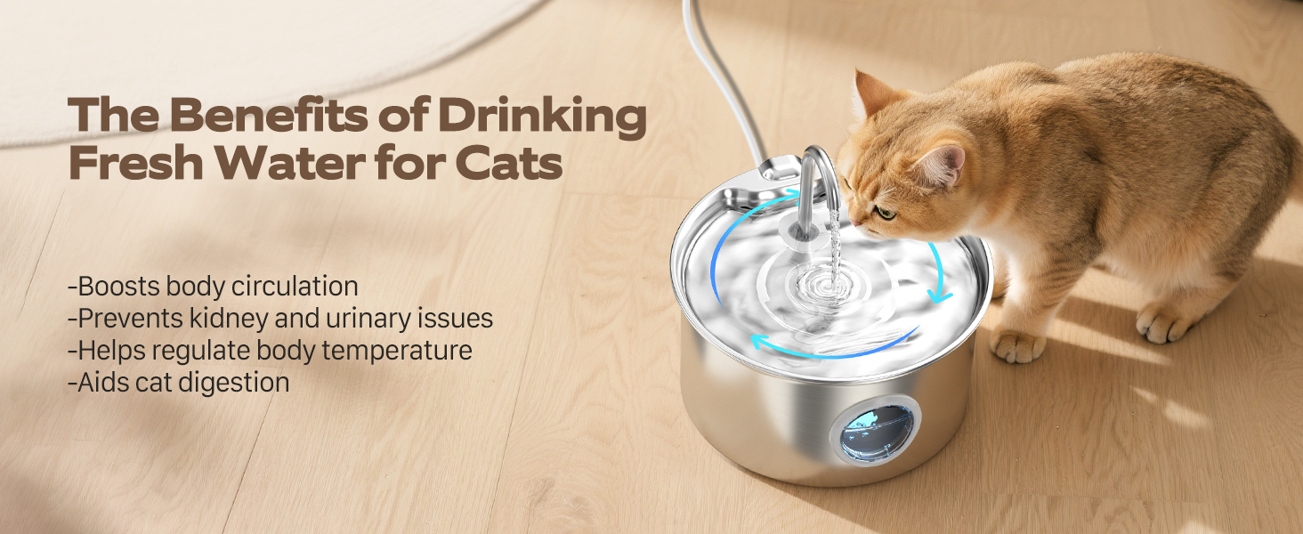 automatic water dispenser for cats, cat drinking fountains, pet water fountain for cats, cat water