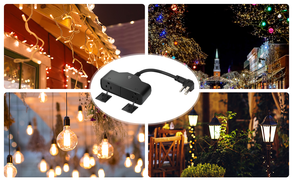 WiFi outdoor socket is suitable for anywhere, decorate your yard with String Light
