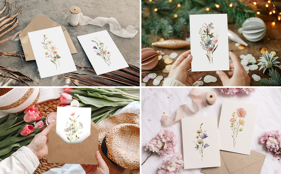 blank cards and envelopes