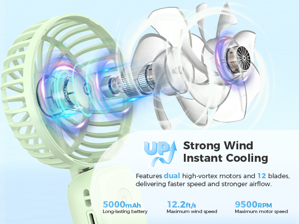 battery fan handheld fan rechargeable battery operated fan