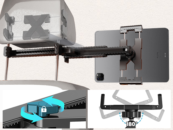Car Headrest Ipad Holder 
