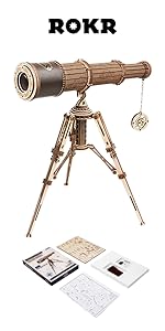 ROKR 3D Wooden Puzzles Model Building Kits Cannon Toys - DIY Wooden Catapult Toys STEM Educational P...