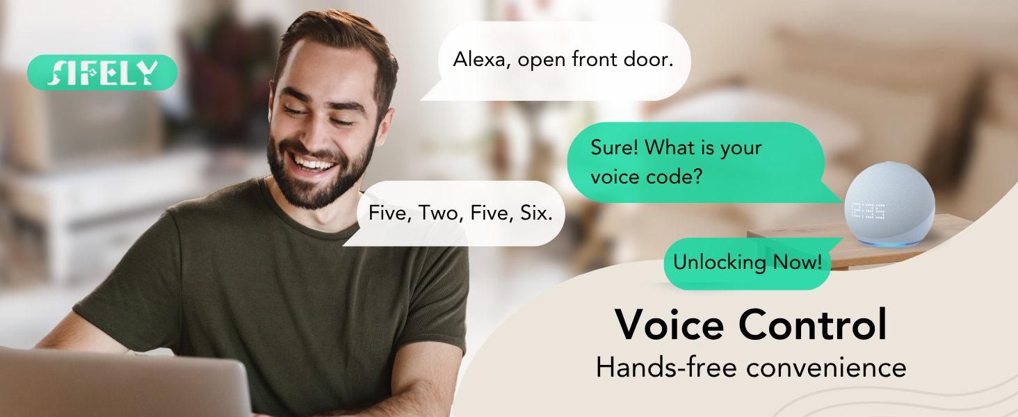 Use your voice to control your lock