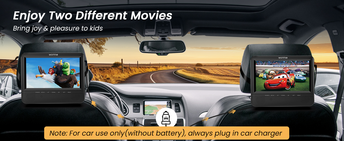 car dvd player dual screen