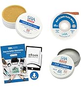 SRA Solder Upgrade Kit - USA Made Rosin Electronics Flux Soldering Paste, Lead Free Tip Tinner fo...