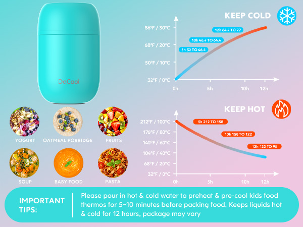 insulated food jar for kids adults