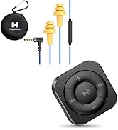 MIPEACE Earplug Headphones with in-Line Remote &amp; Bluetooth 5.3 Receiver Bundle