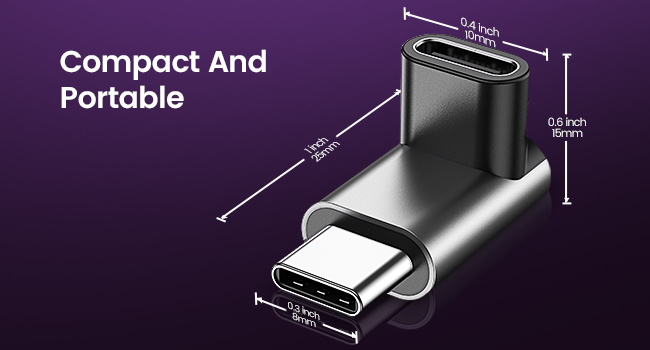 90 Degree USB C Adapter
