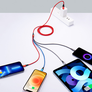 4 in 1 fast charging and fast sync c multi charger cord usb c cable type c cable micro usb cable
