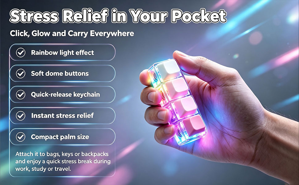Keyboard Fidget Keychain