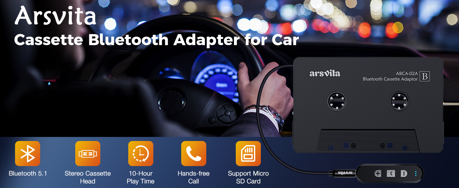 cassette bluetooth adapter for car bluetooth cassette adapter