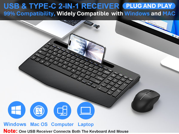 ergonomic keyboard and mouse