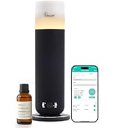 MQLMF Hotel Collection Diffuser Machine,Fabric-Wrapped Design,Candlelight Atmosphere Lamp,1000 Sq...