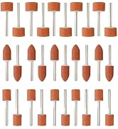 30Pcs Sanding Bits for Dremel Rotary Tool Grinding Stones Sanding Drill Bits with 1/8" Shank Alum...