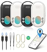 TECKNET [MFi Certified] Air Tracker Tags for iPhone, 3-in-1 Rechargeable Bluetooth Tracker 4 Pack...