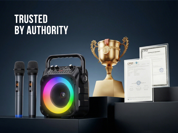 Karaoke Machine Mini Karaoke Machine Portable Bluetooth Speaker Karaoke Machine for Adults 2 Mics