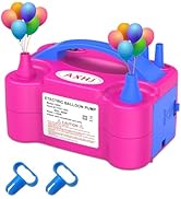 AXHJ Electric Balloon Pump, Portable Electric Air Balloon Pump Dual Nozzle Air Blower Pump AC110V