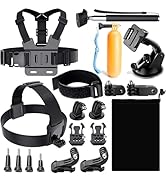 Reflex Camera 19-in-1 Action Camera Accessories Kit Compatible with GoPro Hero 13, 9-12, DJI Osmo...