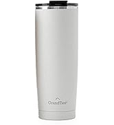 GrandTies Insulated Coffee Tumbler Cup w/ Tritan Lid | Leak Proof, Reusable, Double Walled Vacuum...