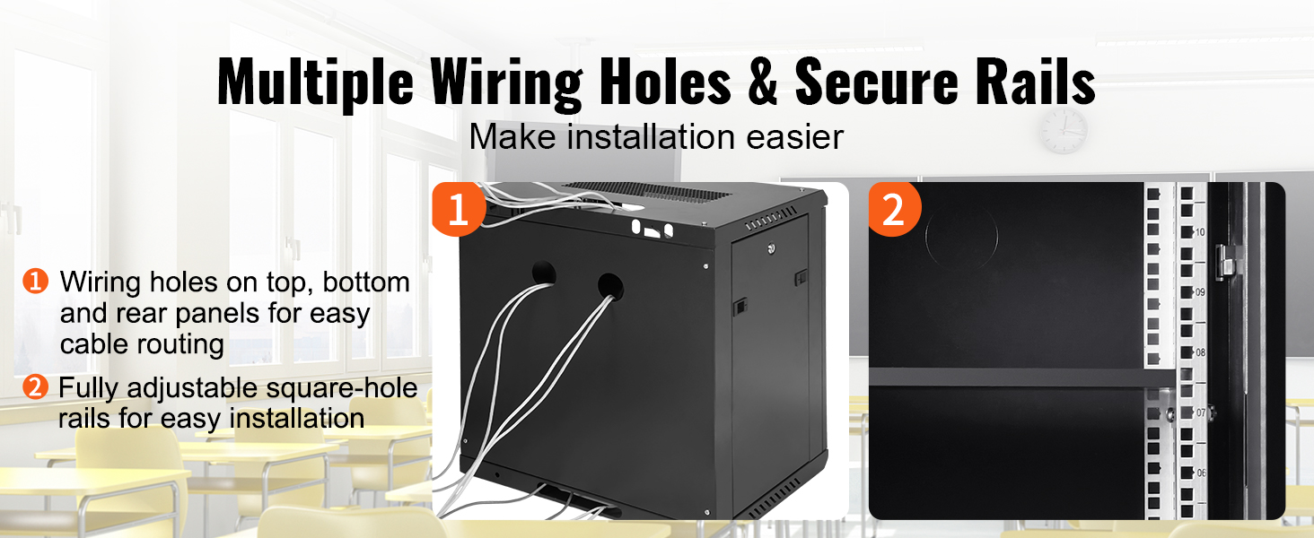 wall mount rack enclosure server cabinet