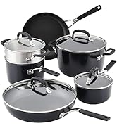 KitchenAid Hard Anodized Nonstick Cookware/Pots and Pans Set, 10 Piece, Matte Black