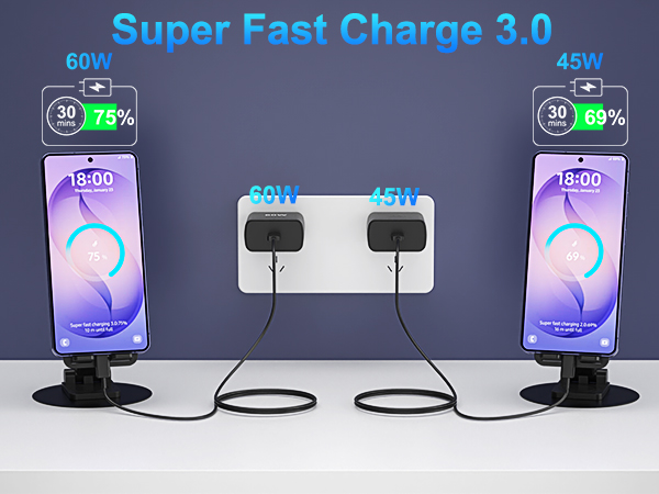 samsung 60w fast charger, type c charger fast charging,android charger fast charging