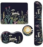 AIMSA Keyboard Wrist Rest Support + Mouse Pad + Mouse Wrist Rest + Coaster, Ergonomic Memory Foam...