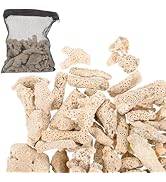 Crushed Coral for Aquarium Freshwater &amp; Saltwater, 1.1 lb Natural Coral Chips for Fish Tank pH Ba...