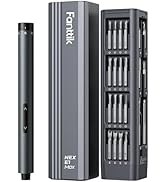 Fanttik E1 Max 3.7V Electric Screwdriver, Mini Precision Screwdriver Set, 50 Magnetic Bits, Magne...