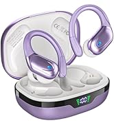 HAOYUYAN Wireless Earbuds Bluetooth 5.3 Headphones with 80H Playback, IPX7 Waterproof Over Ear Bu...