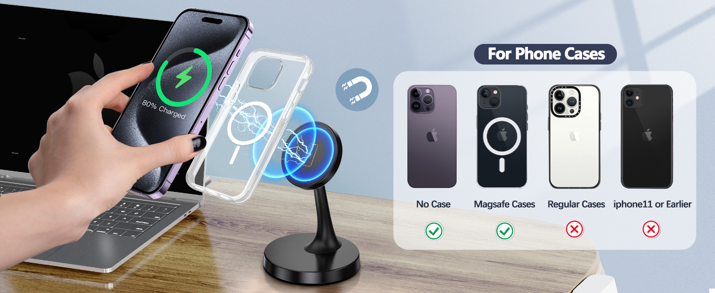 Magnetic Wireless Charger iPhone Stand